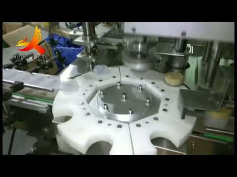 Automatic capping machine for cosmetic plastic jar with cream or lotion