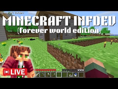 Chill Minecraft Infdev Stream While I Await the Snowstorm (Forever World)