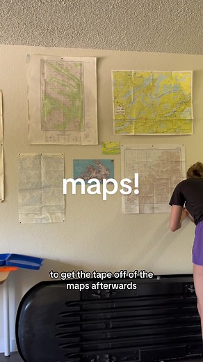 Map-ify Your Wall with Vintage Maps | DIY Home Decor Inspiration