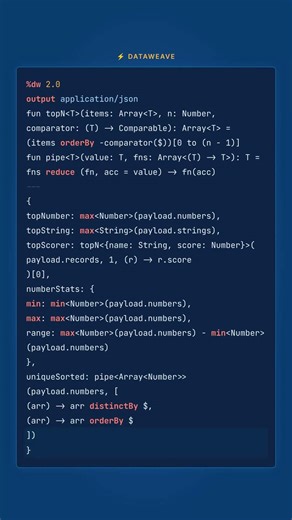 Java-Style Generics in DataWeave 2.5 — Type-Safe Functions