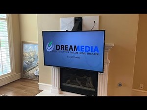 MantelMount MM700 INSTALLED! Adjustable Tv Mount w/ All WIRES CONCEALED IN WALL