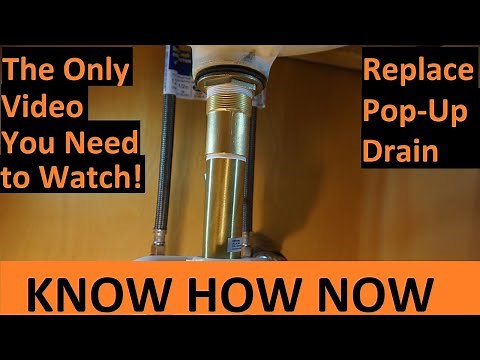 Replace and Install Metal Pop Up Bathroom Sink Drain