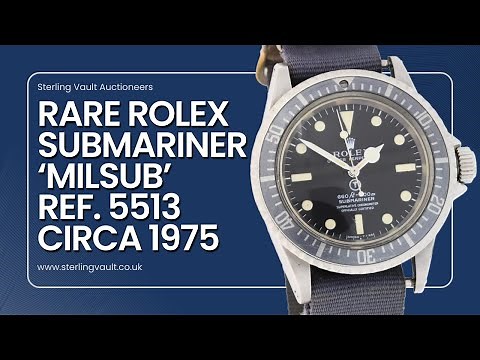 Rare Rolex Submariner 'Milsub' Ref. 5513 Circa 1975!!!