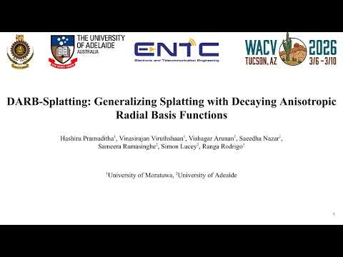 DARB-Splatting: Generalizing Splatting with Decaying Anisotropic RBFs | WACV 2026