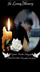 11-03-25 Presidential Security Group( PSG) -Leymar Nicolas Mangoba 😭 🕊 March 05 1995-November 03 2025 Valvular Heart Disease at Scoliosis ang kanyang sakit. Tama ka Ading ko nasabi mo sa akin noong August 06 2025 na nag-bakasyon ka sa akin dito sa Baguio na baka ito na ang huling pagkikita natin. Malakas kapa at nakakausap kapa namin noong 0ctober 27 monday bago ka maoperahan pero noong pagkatapos ng operasyon mo noong October 28 2025 Tuesday ng umaga ay hindi kana namin nakausap unti-unti ng 