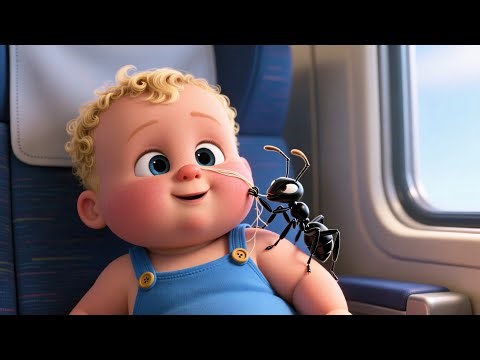 Baby and Ant on Train 🚆🐜 | Fun Kids Story | Learning Video for Toddlers & Preschool
