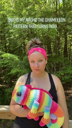 Adorable Baby Cheeto the Chameleon Crochet Pattern