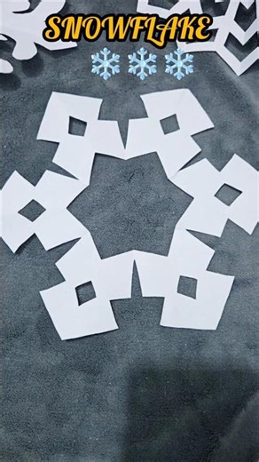 ❄️DIY Easy Snowflake #diy #snowflakes #shorts
