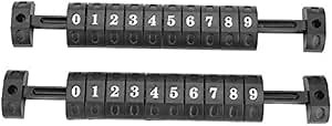 Amazon.com : 2pcs Foosball Scoring Counters 10 Numbers Scoring Score Counter Indicator for Standard Football Tables (Black) : Sports & Outdoors