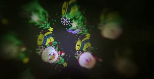 Christmas Tree Topper Lighted Star, Gold Christmas Tree Decorations Star Projector with Rotating LED Lights 3D Hollow Glitter Christmas Tree Decor Xmas Tree Topper Ornaments (Gold, Santa Claus)