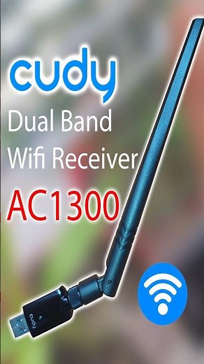 Lag-Free WiFi!: Cudy WU1400 AC1300 USB Adapter | High Gain Dual Band USB WiFi || IkramTechup