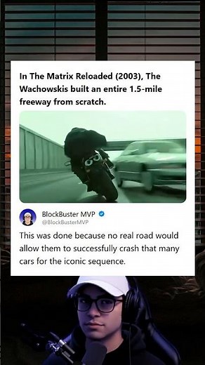 The Matrix Reloaded 2003 Wachowskis Built a 15-Mile Freeway From Scratch to Crash Cars