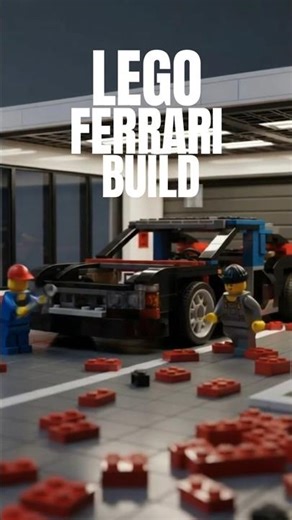 LEGO RED FERRARI BUILD #lego #crash #ferrari