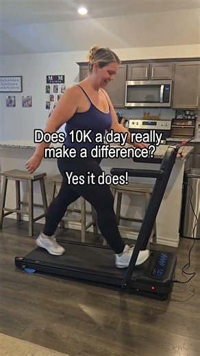 Hit 10k Steps a Day Make Difference Walking Pad Treadmill Walking at Home #summerworkout #weightloss