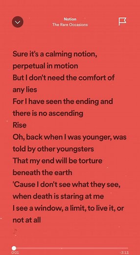 Notion - The Rare Occasions | Music, Lyrics, and Meaning