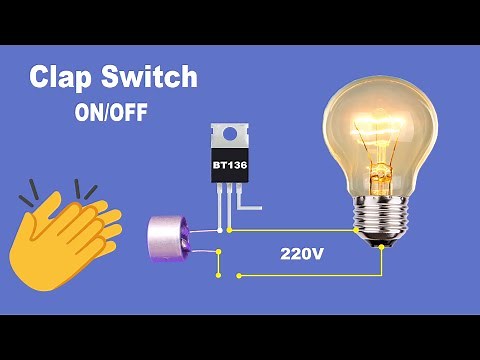 Very Simple Clap Switch Circuit For ON/OFF Light And Fan..Simple Clap ON/OFF Switch Circuit..