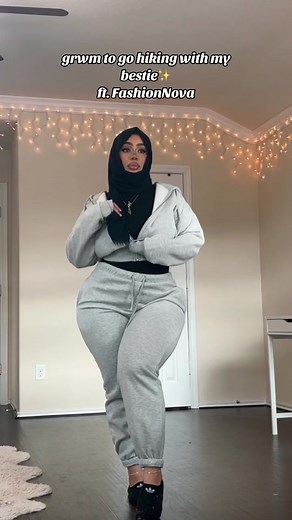 FashionNova Grey Track Pant Set and Active Leggings | Outfit Details