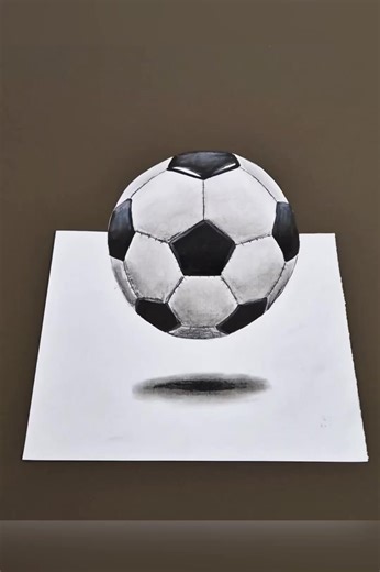3D Drawing of a Soccer Ball for Beginners