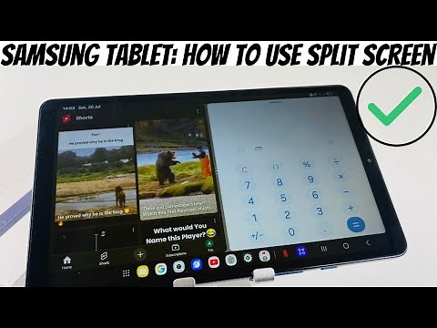 Samsung Tablet - How To Use Split Screen - Step By Step