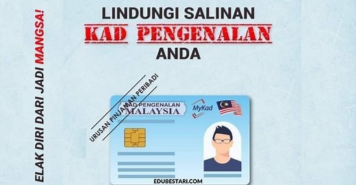 Cara Buat Palang Di Salinan Kad Pengenalan Untuk Sebarang Urusan, Elakkan MyKad Disalah Guna » EduBestari