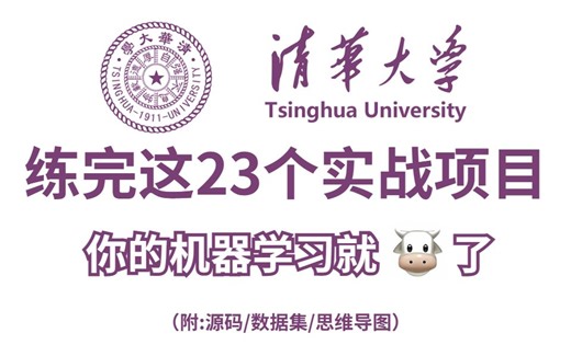 吹爆！高效ML机器学习实战算法项目，从此告别简单Demo！！！人工智能|机器学习|机器学习实战|深度学习|计算机视觉|数据分析