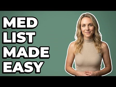 How Do You Prepare a Medication List for Doctors?