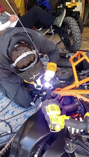 Aluminum Block Weld #welding #shop #mechanic #aluminum #Moto