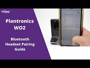 Plantronics Savi WO2 (W740, W730, W720, W710) Pairing Guide For Mobile Phone