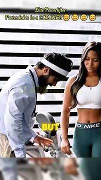 Elite Powerlifter Pretended to be a CLEANER #gym #trolllife #prank