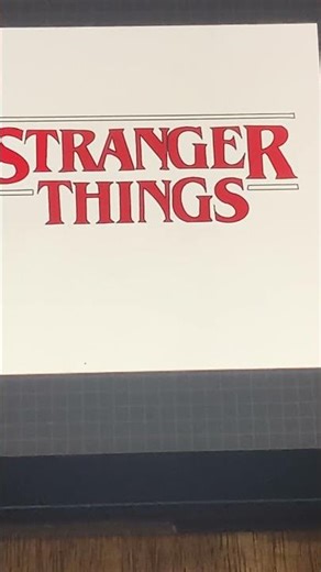 Drawing the Stranger Things Logo PT. ￼2 #art #strangerthings