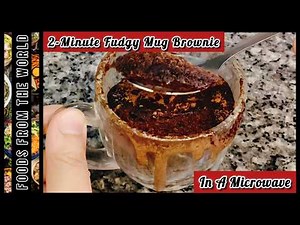 4 Ingredients Brownie in A Mug | 2 Minute Perfect Microwave Brownies Recipe | Easy Brownie in A Mug
