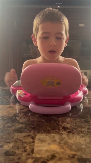 Kid rages at children computer game