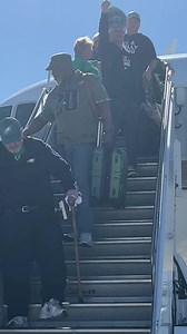 10K views · 388 reactions | I  am  dead ! Another charter plane of some 200 eagles fans touched down in Phoenix, and the vibe is unmatched by another fan base. Yes, you are looking at the “pope” blessing Phoenix for an Eagles WIN! #SuperBowl #SuperBowl2023 #ItsAPhillyThing 6abc Action News | Christie Ileto | Facebook