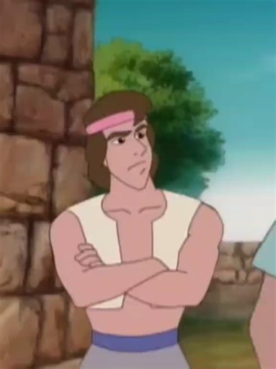 David and Goliath: A Nostalgic Cartoon Retelling