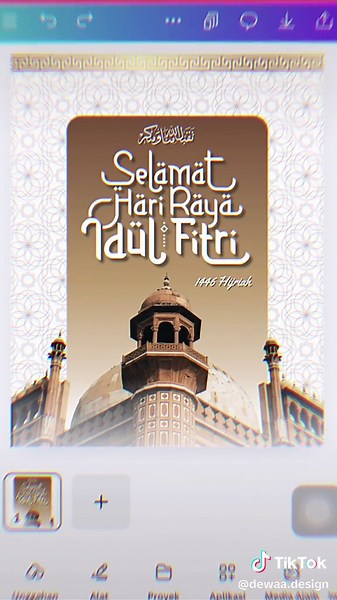 Cara Membuat Poster Ucapan Hari Raya Idul Fitri