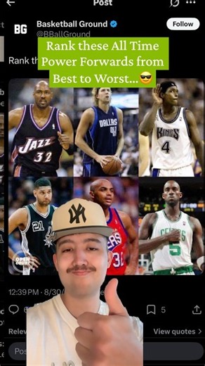 Rank these All Time Power Forwards from Best to Worst… #nba #fyp #ranking