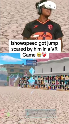 Ishowspeed got jump scared by him in a VR Game #ishowspeed