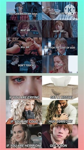 Harry Potter Emotional Moments 😭💔 | If You Are Crying, Get a Tissue | Hermione & Ron #harrypotter