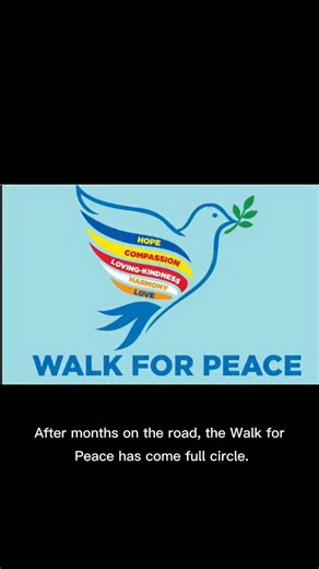 The Walk for Peace has come to an end. The one minute mark brought me to tears 😭 #WalkForPeace | April Butler Pace