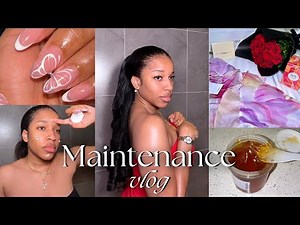 MAINTENANCE VLOG; DIY Brazilian wax at home, new nails, hair, lashes, Abuja living ✨