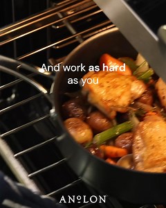 You shouldn’t have to choose between performance and convenience. Anolon X delivers the perfect balance: 🥩 Professional-level searing with SearTech™ ✅ Keeps oil in the center 🔥 Fast & even heating with sleek, durable design 🍴Metal utensil safe 🧼 Dishwasher safe Anolon X isn’t just a pan. It’s your kitchen’s new MVP. | Anolon