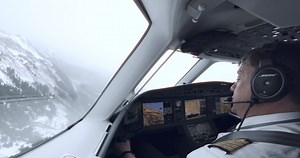 #Falcon6X conquers the Alps. Lands safe and sound at Gstaad 🇨🇭. | Dassault Falcon