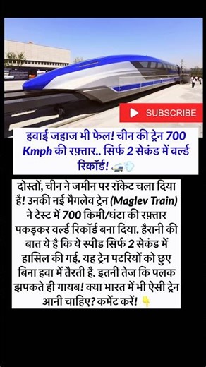 #ChinaTrain #WorldRecord #Maglev #FutureTech #InfoFacts