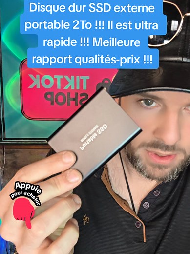 Disque dur SSD externe portable 2To à prix imbattable