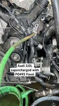 Audi 3.0L supercharged P0492 fixed! #audi secondary air #audi p0492#audi ports cleaning.