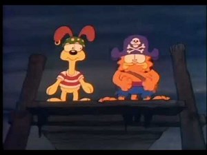 Garfield's Halloween Adventure (1985) Pirates (Edited) Disney vídeo (1996)