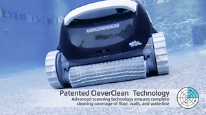 Dolphin (2024 Model) Explorer E30 Wi-Fi Robotic Pool Vacuum Cleaner Pools up to 50 FTin Length - Waterline Scrubber Brush
