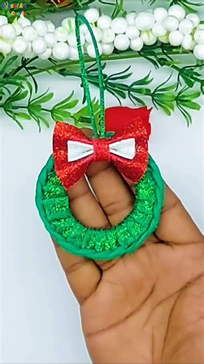 6.8K views · 48 reactions | Low Budget Christmas Wreath Making Easy Tutorial at Home#handmade #Christmas #decor | Origami Art & Crafts | Facebook