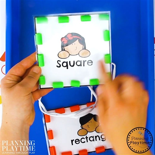 Enjoy these fun Shapes activities for some math Preschool learning. https://planningplaytime.com/2d-shapes/ | Planning Playtime - Learning Through Play