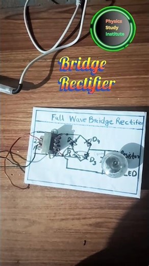 Making a Full Wave Bridge Rectifier || Science Project #shorts #physics